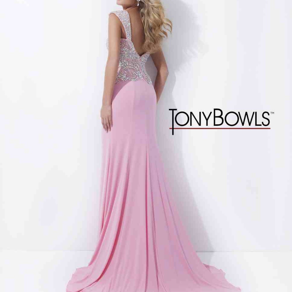 Tony Bowls Pageant Gown in Ice Pink